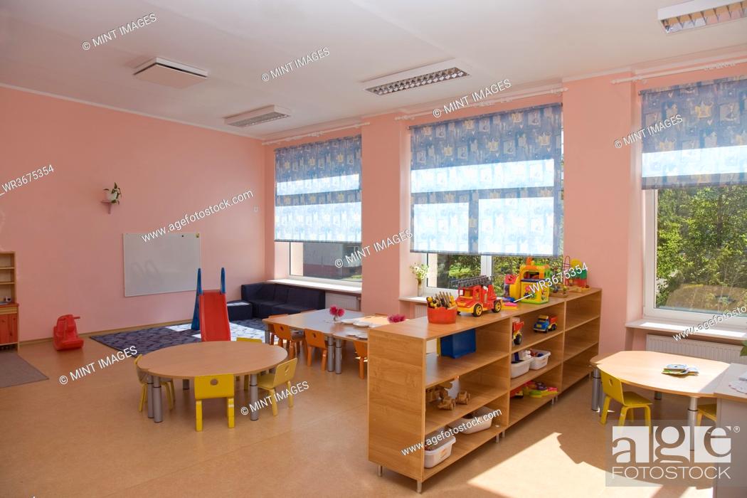 Stock Photo: Empty Estonian Elementary Grade School.