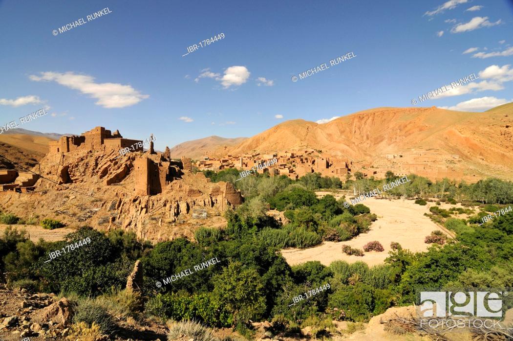 Stock Photo: Kasbah, Dades Gorge, Morocco, Africa.