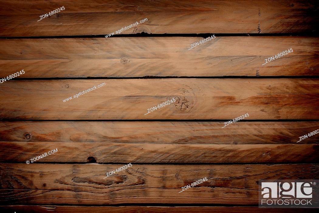 Stock Photo: Wooden planks in horizontal alignment.