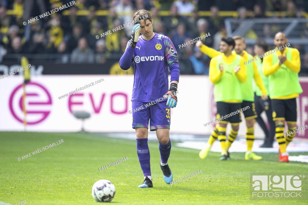 Stock Photo: Goalkeeper Marvin HITZ (DO) is disappointed. Soccer 1.Bundesliga, 33.matchday, Borussia Dortmund (DO) - Fortuna Dusseldorf (D) 3: 2, 11.05.