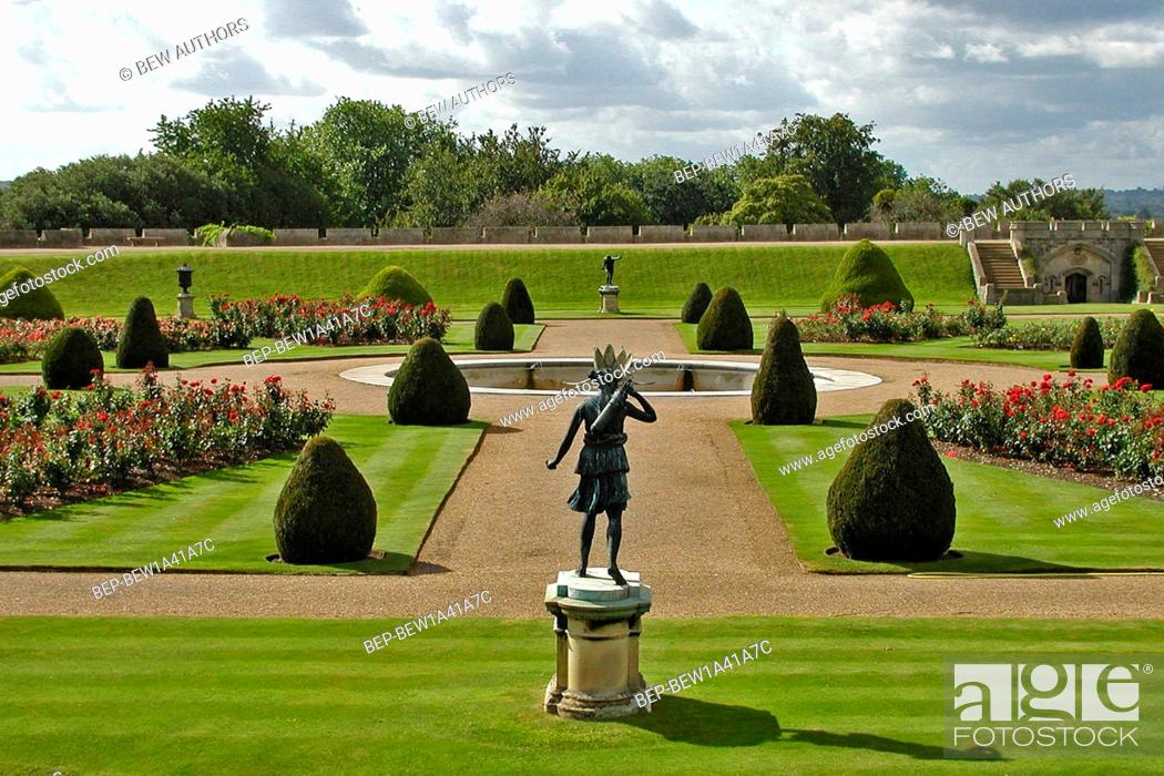 Windsor Castle Gardens Berkshire England Uk Stock Photo