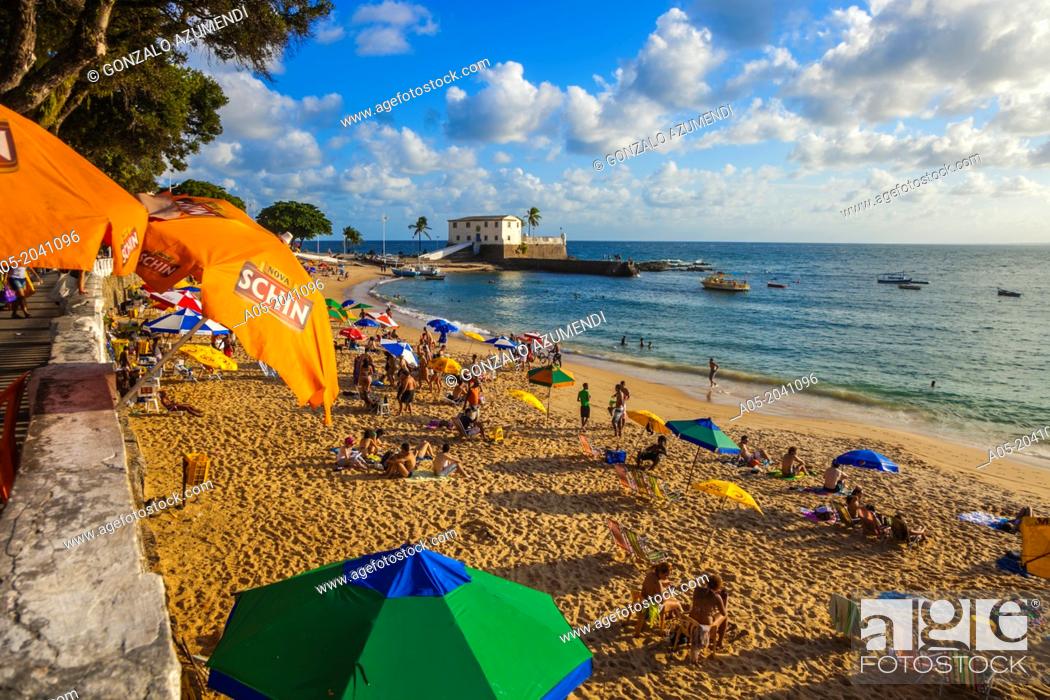 Photo de stock: Porto da Barra beach, Salvador, Bahia, Brazil.