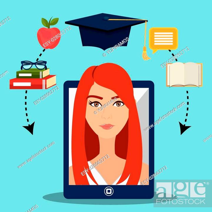 Stock Vector: eLearning and education graphic design, vector illustration eps10.