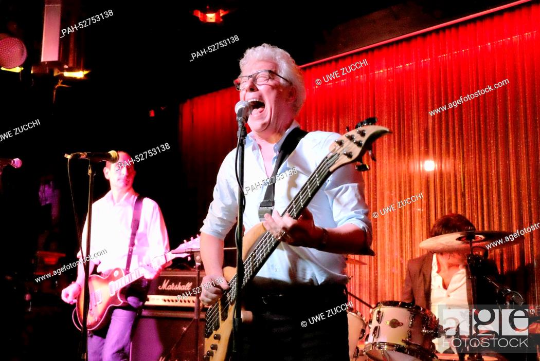 Stock Photo: British best selling author Ken Follet (L) performs with his band Damn Right, I've got the Blues during the publisher's night event of Bastei Luebbe at Orange.