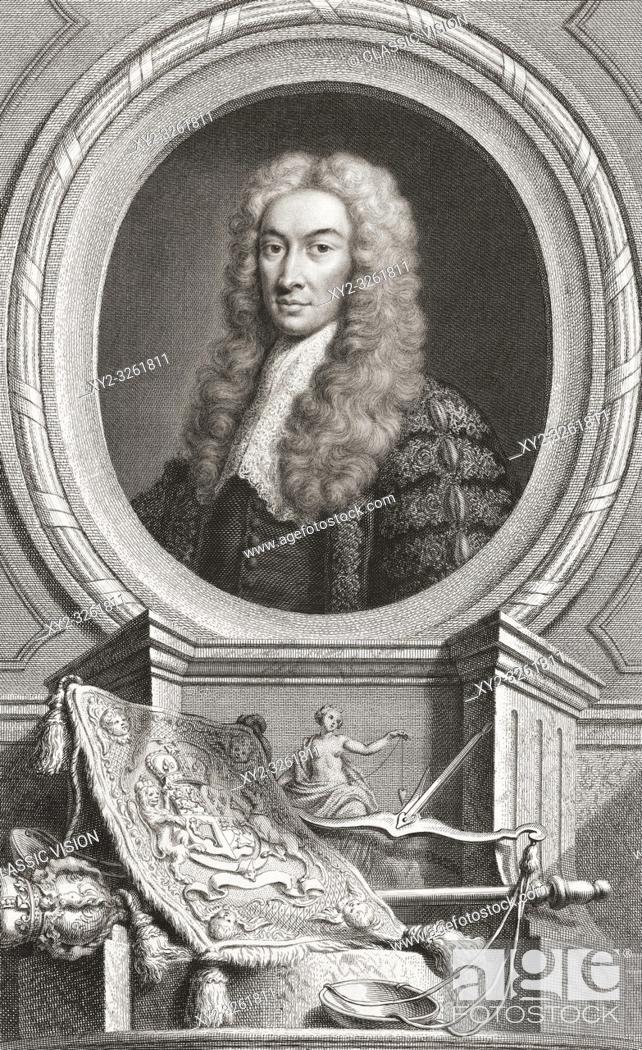Imagen: Charles Talbot, 1st Baron Talbot of Hensol, 1685-1737. British lawyer and politician. Lord Chancellor of Great Britain. From the 1813 edition of The Heads of.