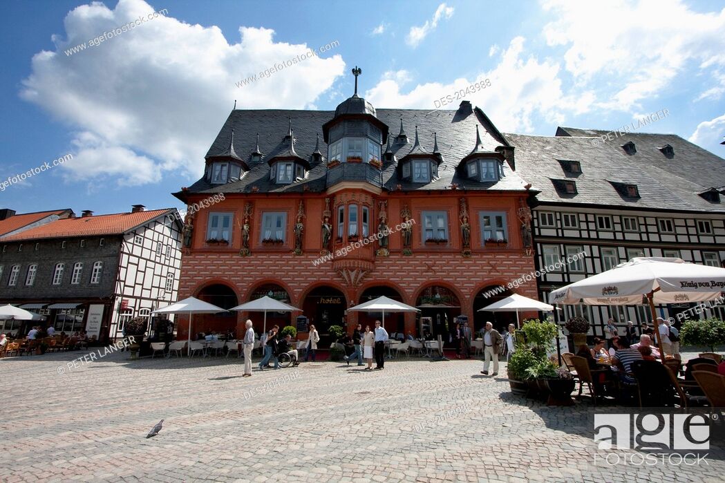 Stock Photo: Hotel Kaiserworth, Located In The Former Guild House On The Market Place, Goslar, Germany.