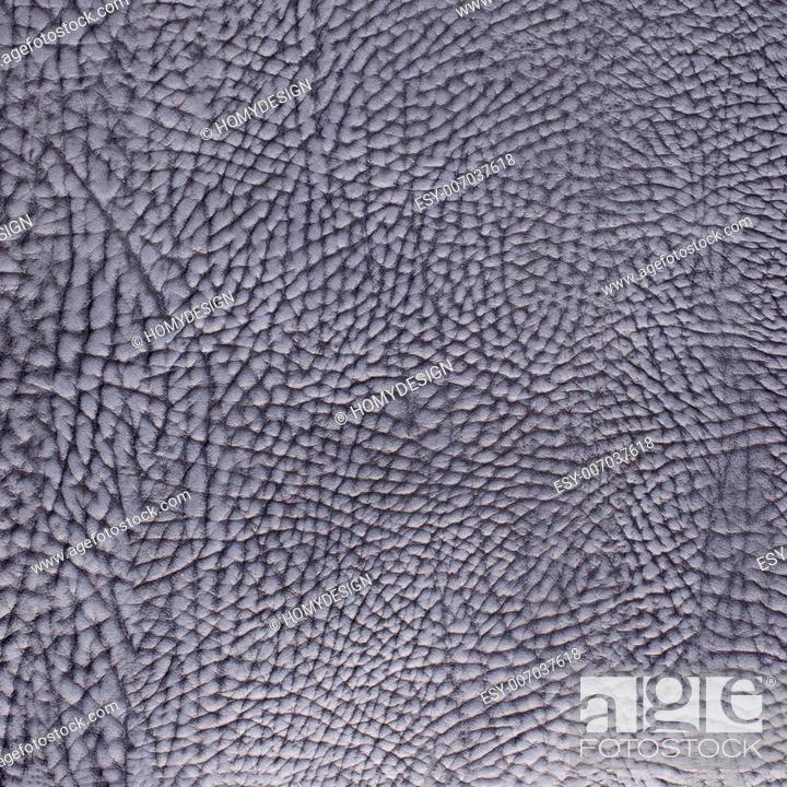 Stock Photo: Blue leather texture closeup detailed background.