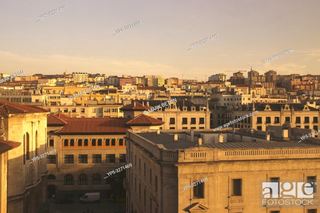 Stock Photo: Santander cityscape Spain.