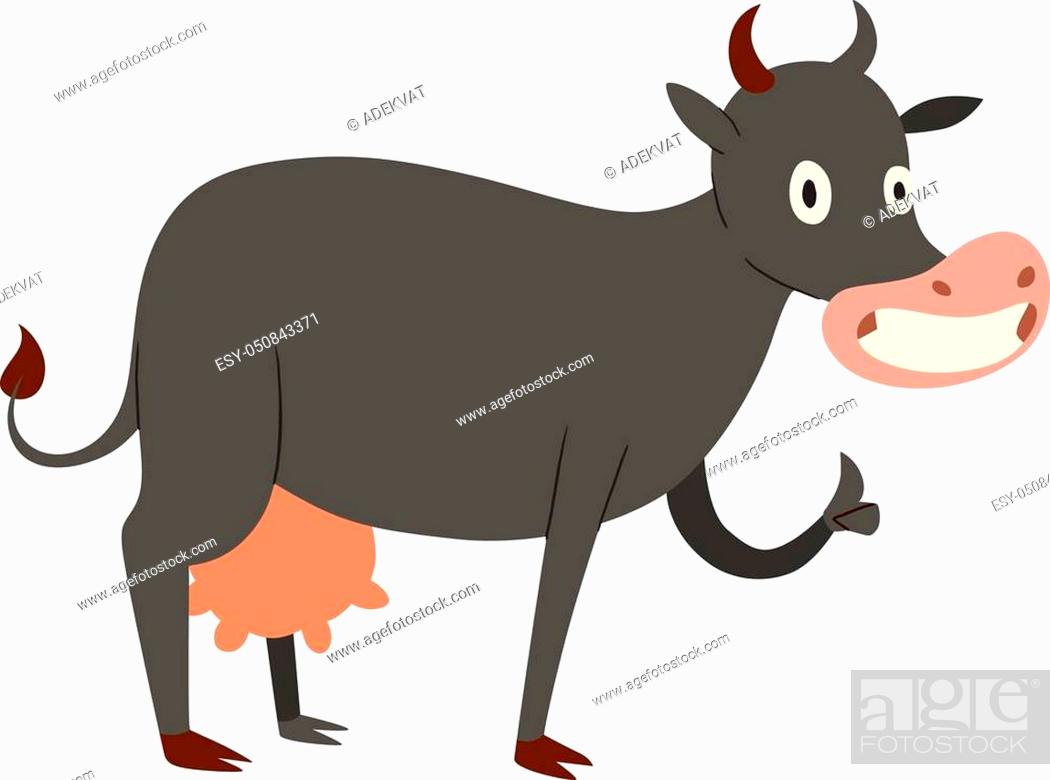 Milk cow bull buffalo cartoon character. Cartoon cow color dairy farm beef,  Stock Vector, Vector And Low Budget Royalty Free Image. Pic. ESY-050843371  | agefotostock