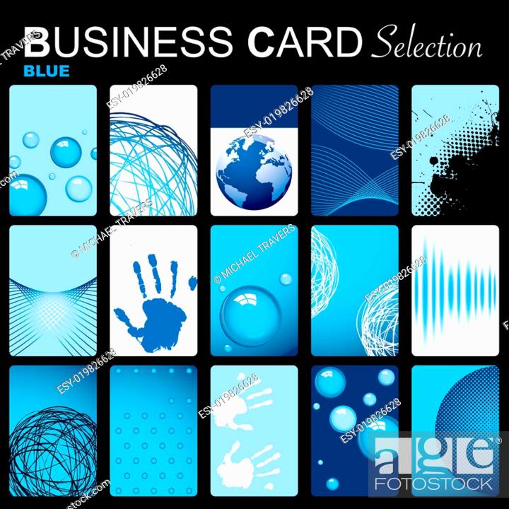Stock Photo: Business card selection.