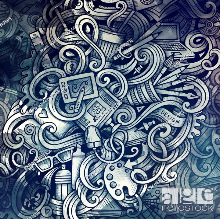 Doodles graphic design illustration. Creative art background, Stock Photo,  Picture And Low Budget Royalty Free Image. Pic. ESY-047317595 | agefotostock