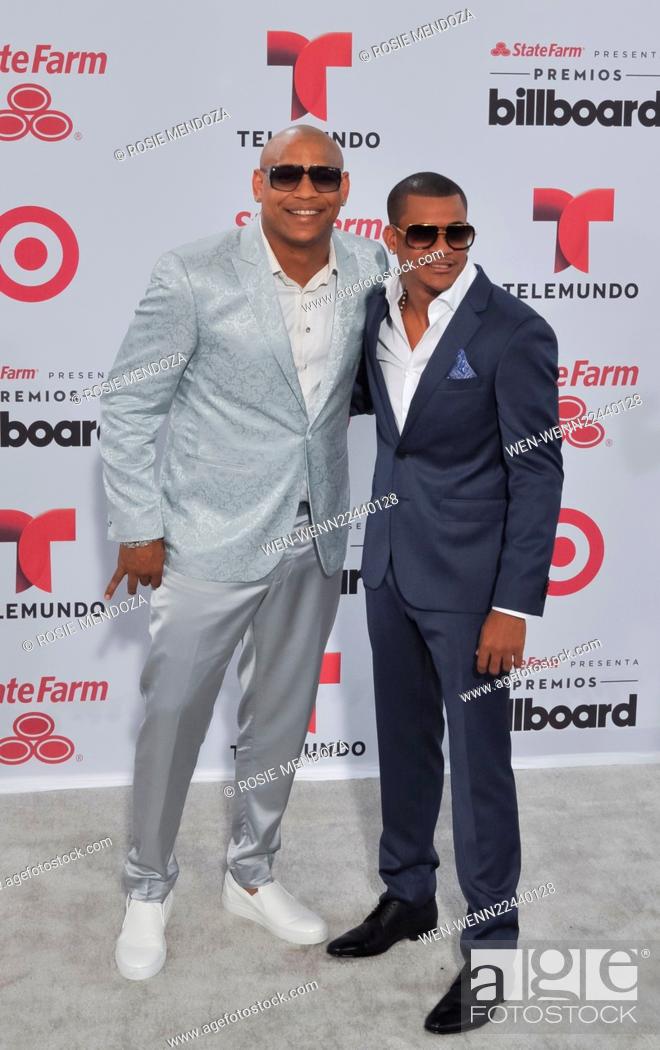 Stock Photo: 2015 Billboard Latin Music Awards presented by State Farm on Telemundo at the BankUnited Center - Arrivals Featuring: Gente de Zona Where: Miami, Florida.