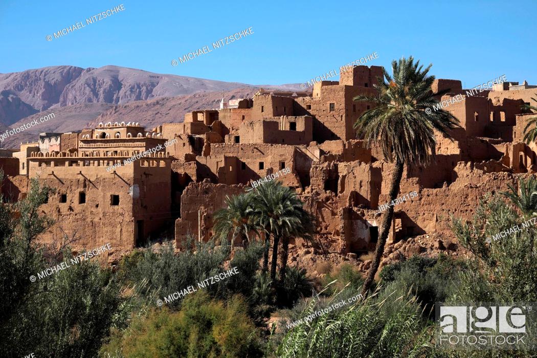 Stock Photo: Tinghir, oasis, High Atlas, Souss-Massa-Draâ, Morocco.