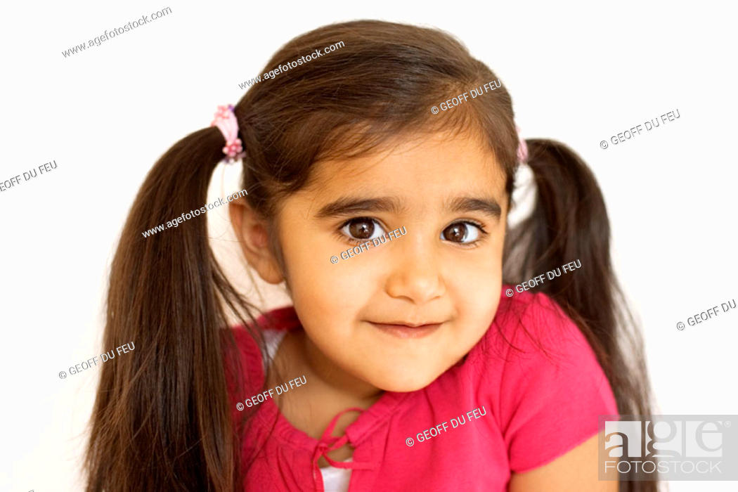 Portrait of young (3-4 years) Indian girl. London, UK, Stock Photo, Picture  And Low Budget Royalty Free Image. Pic. ESY-000049027 | agefotostock