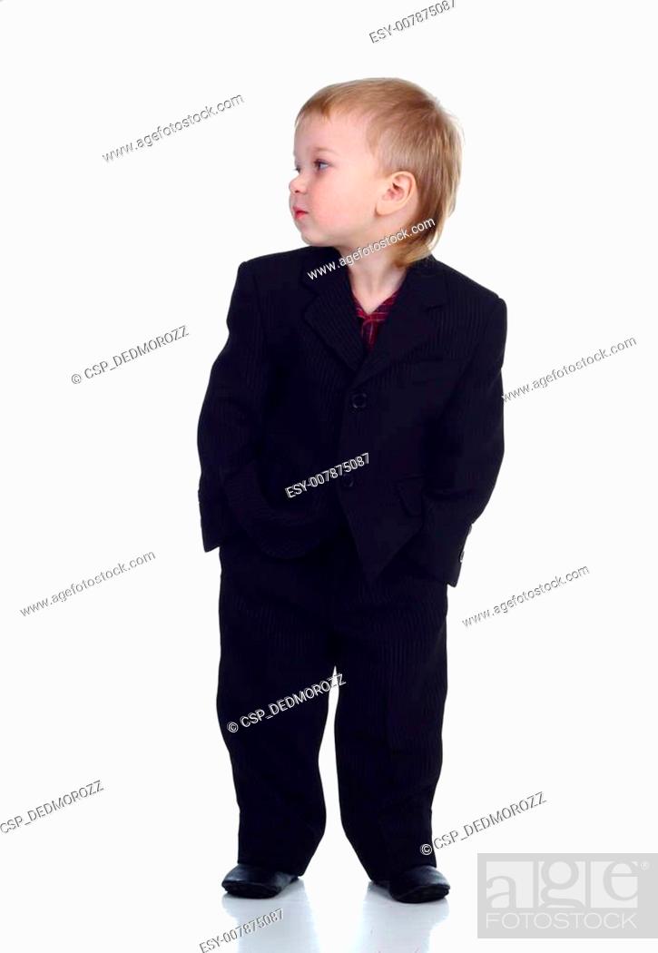 Stock Photo: Little businessman.