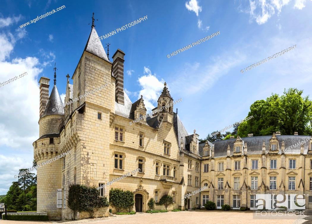 Stock Photo: The beautiful Château d'Ussé in the Loire Valley, Indre-et-Loire, France, Europe.