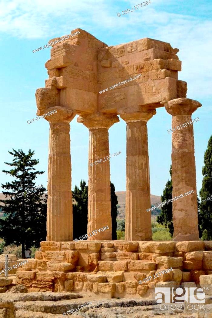 Stock Photo: Temple of the Dioscuri.