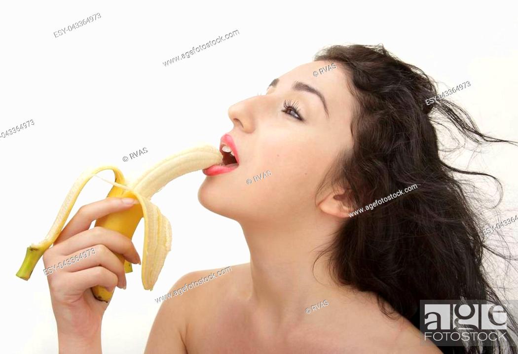 Bananas woman eating Women Eating