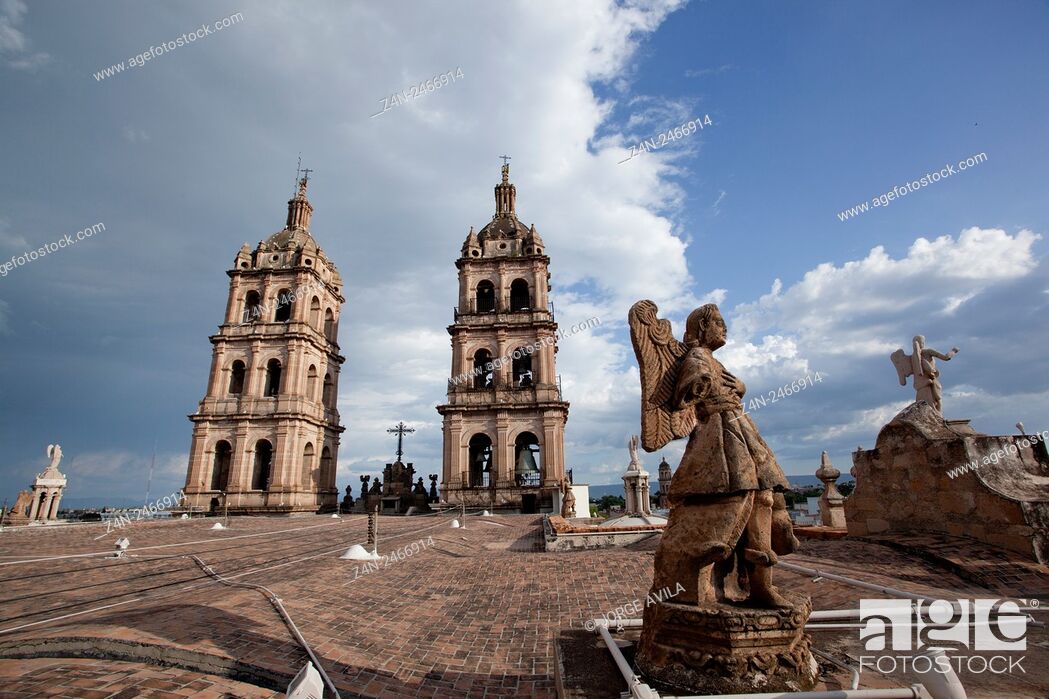 Stock Photo: Cathedral, Durango, Mexico.