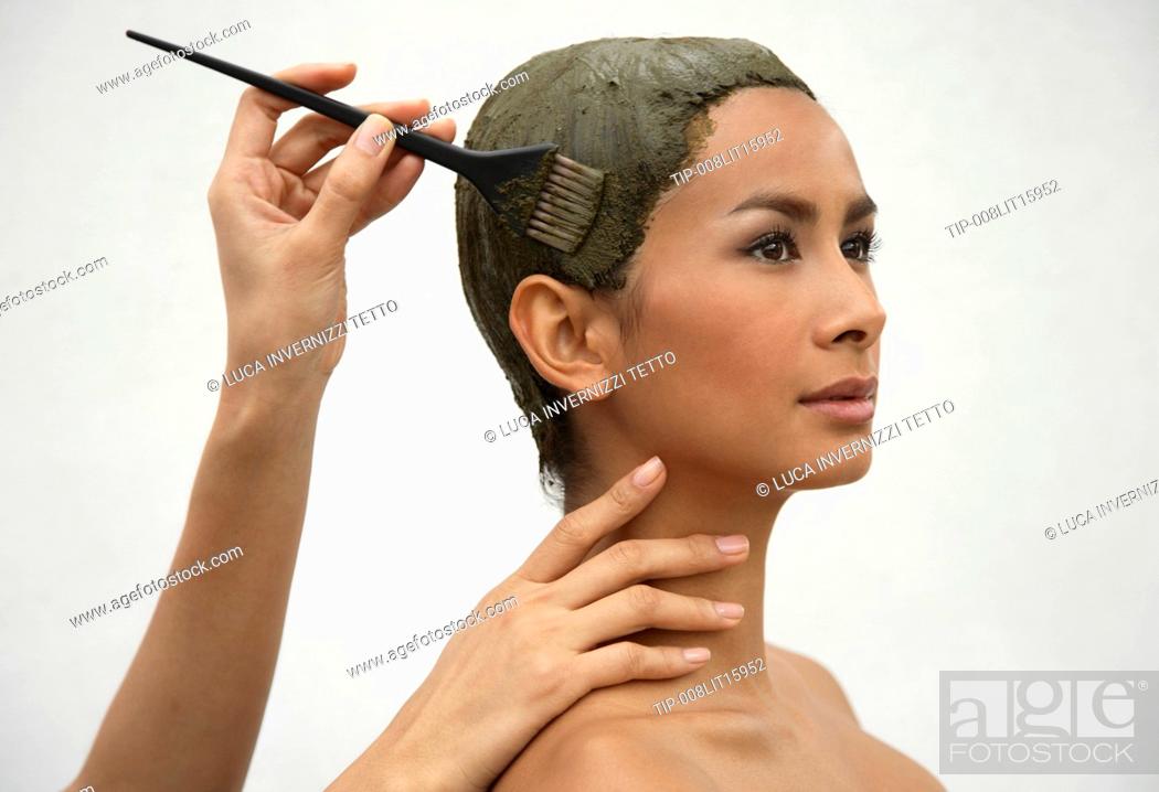 Henna hair treatment, Stock Photo, Picture And Rights Managed Image. Pic.  TIP-008LIT15952 | agefotostock