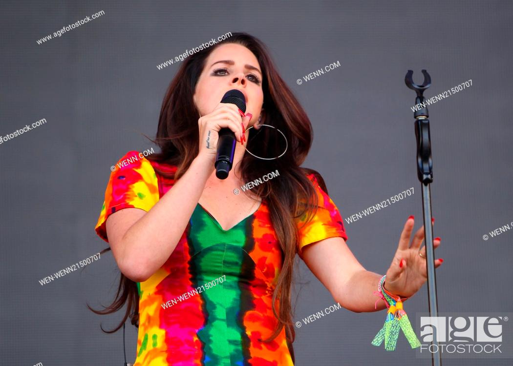 Stock Photo: Glastonbury Festival 2014 - Performances - Day 3 - Lana Del Rey Featuring: Lana Del Rey Where: Glastonbury, United Kingdom When: 28 Jun 2014 Credit: WENN.