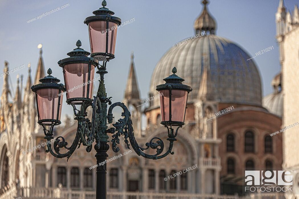 Stock Photo: Saint Mark Cathedral architecture detail in Venice in Italy.
