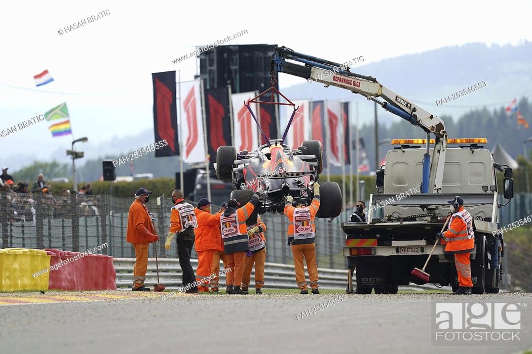 Imagen: 08/27/2021, Circuit de Spa-Francorchamps, Spa-Franchorchamps, FORMULA 1 ROLEX BELGIAN GRAND PRIX 2021, in the picture, accident involving Max Verstappen (NEL #.