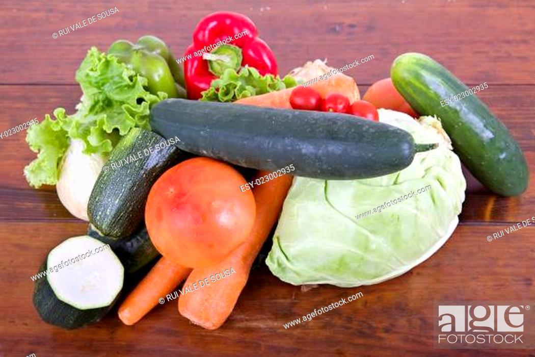 Stock Photo: Fresh vegetables.
