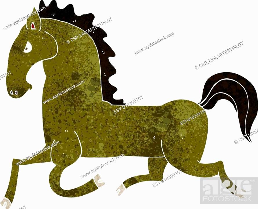 cartoon running horse, Stock Vector, Vector And Low Budget Royalty Free  Image. Pic. ESY-018399191 | agefotostock