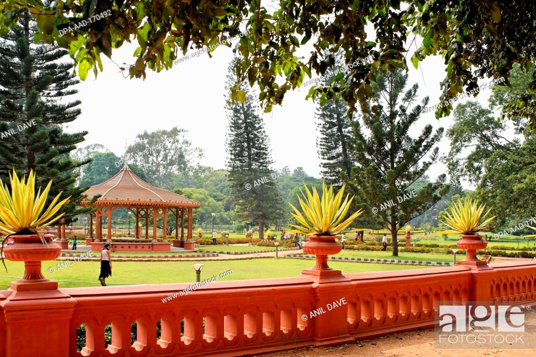 Stock Photo: Lalbagh botanical gardens , Bangalore , Karnataka , India.