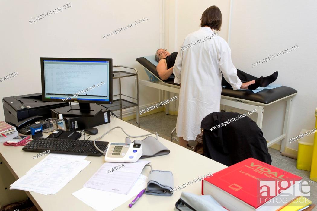 Stock Photo: To be used in the context of the reportage only. Reportage on the medical check-up process in the Health Education and Prevention Centre in Lille's Institut.