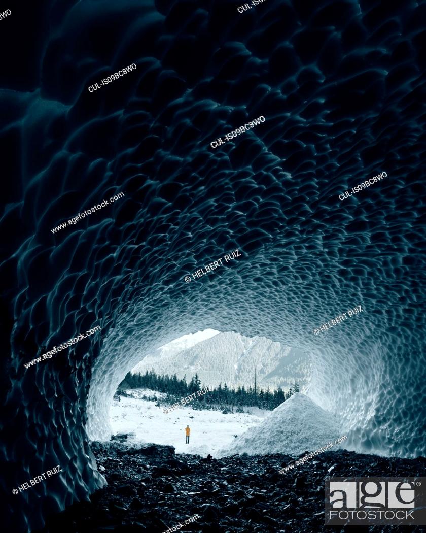 Stock Photo: Big Four Ice Caves, Snohomish, Washington, United States.