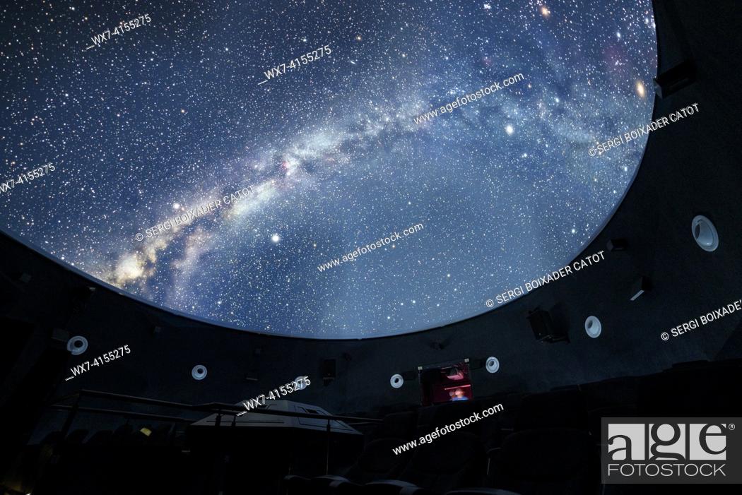 Stock Photo: Planetarium of the Montsec Astronomical Park (La Noguera, Catalonia, Spain, Pyrenees).
