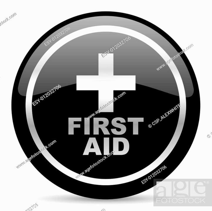 Stock Photo: first aid icon.