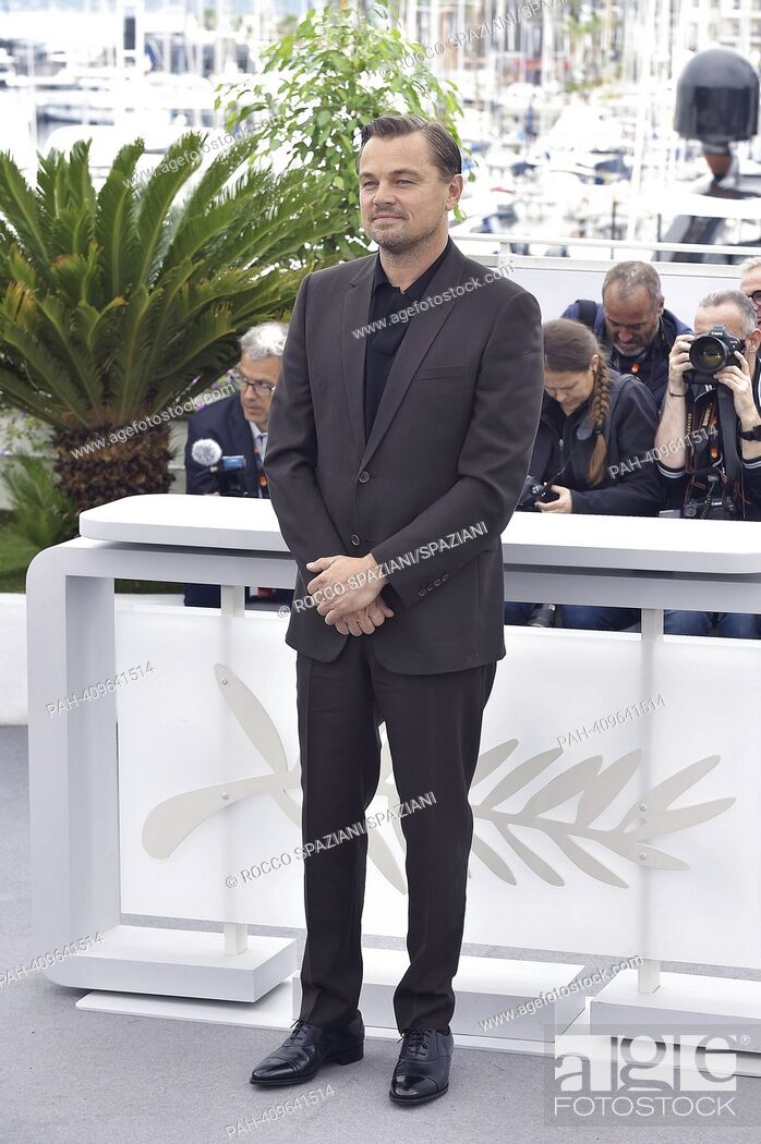 Stock Photo: CANNES, FRANCE - MAY 21:Leonardo Dicaprio attends the ""Killers Of The Flower Moon"" photocall at the 76th annual Cannes film festival at Palais des Festivals.