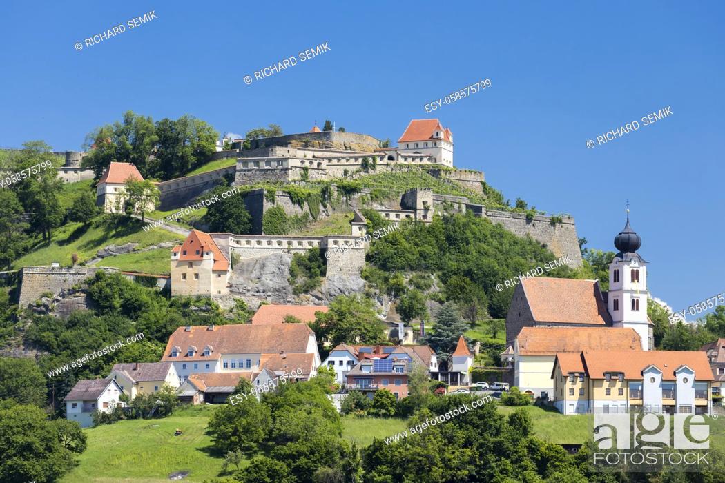 Stock Photo: Town Riegersburk in Styria, Austria.