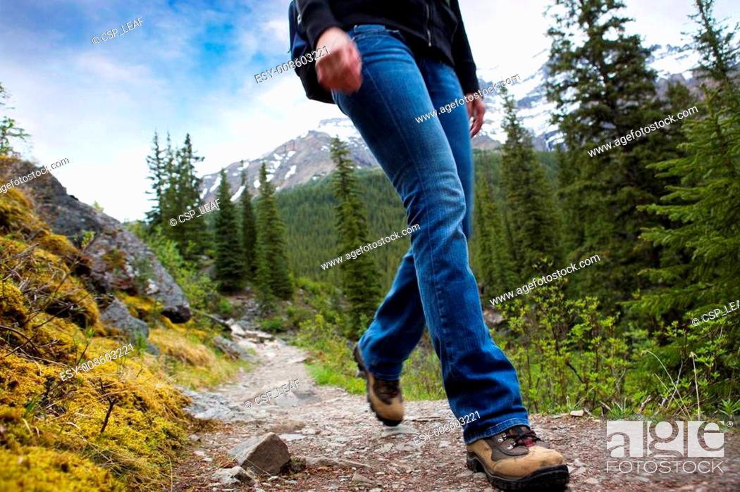 Stock Photo: Hike Detail in Mountains.