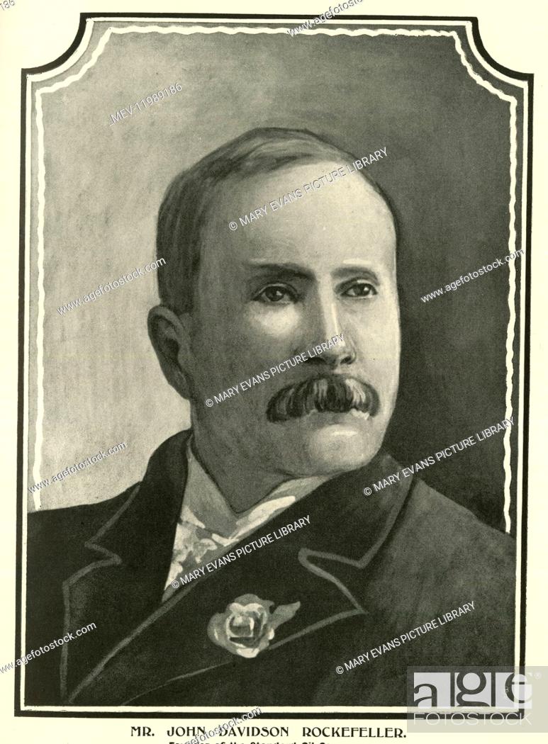 Stock Photo: John Davidson Rockefeller, founder of Standard Oil.