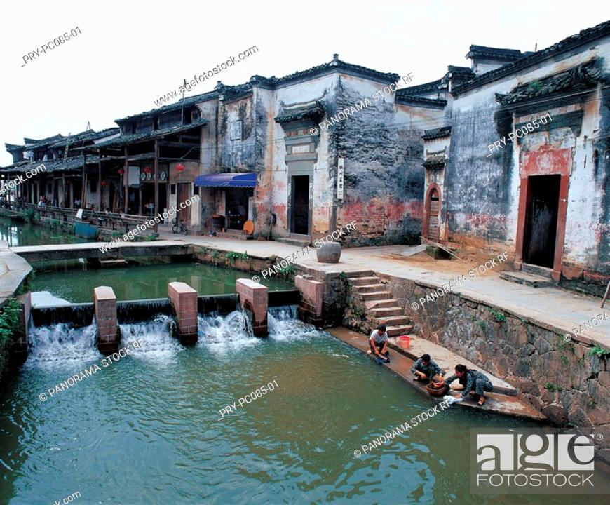 Stock Photo: Residential houses in Yixian, Anhui.