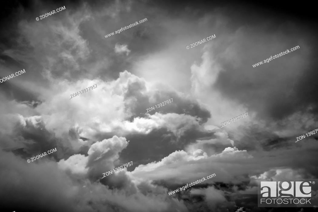 Stock Photo: Perfect stormy dramatic sky bacground wallpaper.