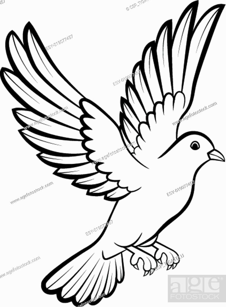 Cartoon Dove birds logo for peace c, Stock Vector, Vector And Low Budget  Royalty Free Image. Pic. ESY-019077457 | agefotostock