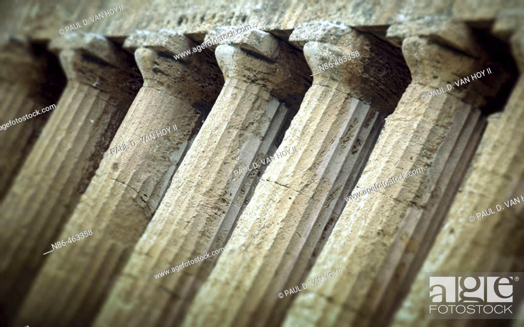 Stock Photo: Roman columns in Agrigento. Sicily, Italy.