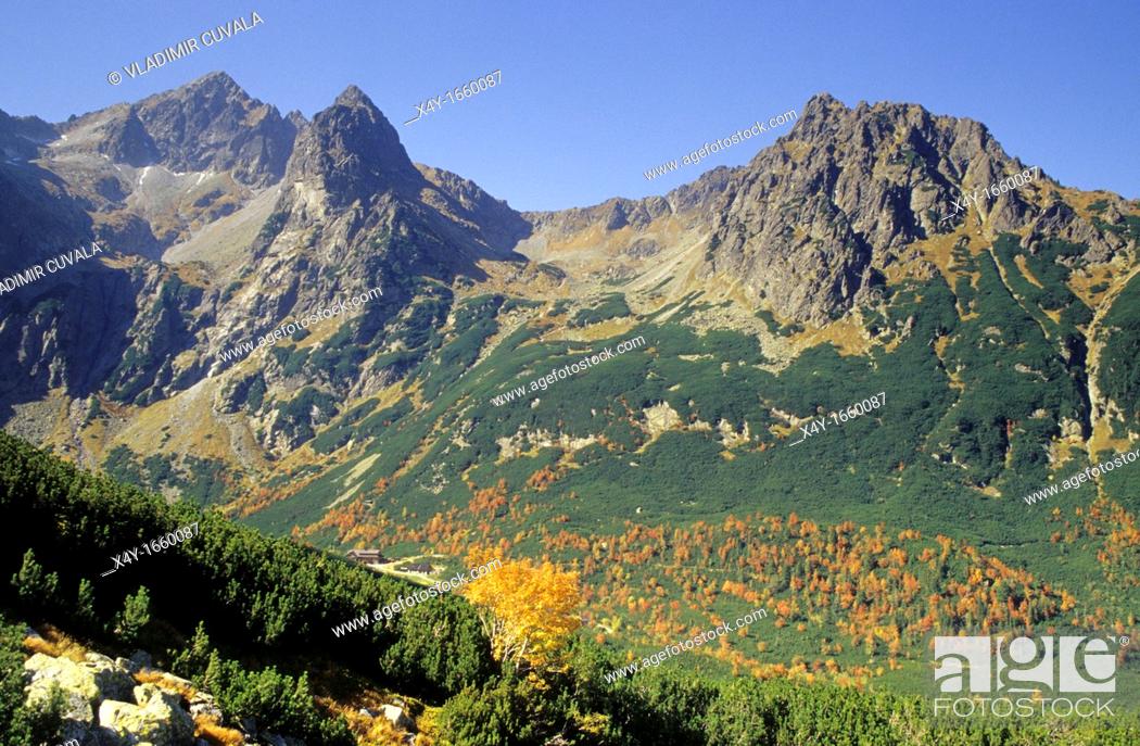 Stock Photo: The valley of Zelene pleso, High Tatras, Slovakia.