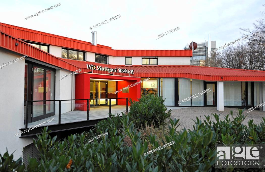 Stock Photo: Office of the VfB Stuttgart football club, Stuttgart, Baden-Wuerttemberg, Germany, Europe.