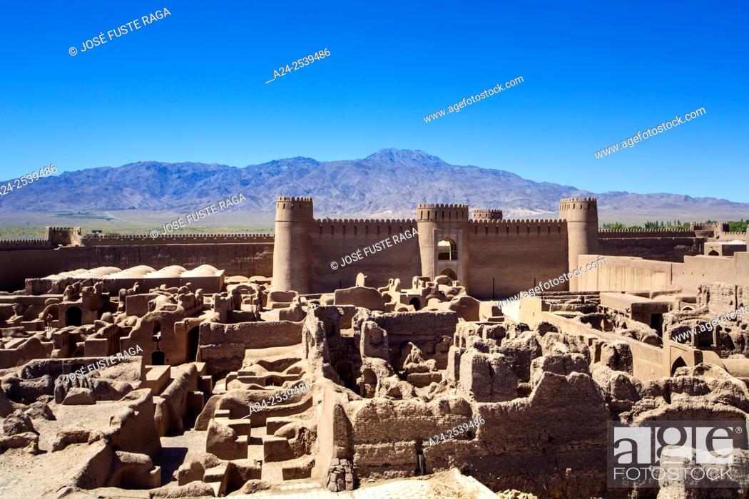 Stock Photo: Iran, Rayen City, Arg-e-Rayen , Raen Citadel, gobernor's palace.