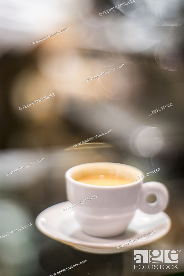Stock Photo: Close-up of an espresso coffee.
