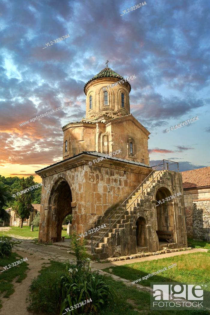 Stock Photo: Pictures & images of Gelati Georgian Orthodox church of St. Nicholas, 13th century. The medieval Gelati monastic complex near Kutaisi in the Imereti region of.