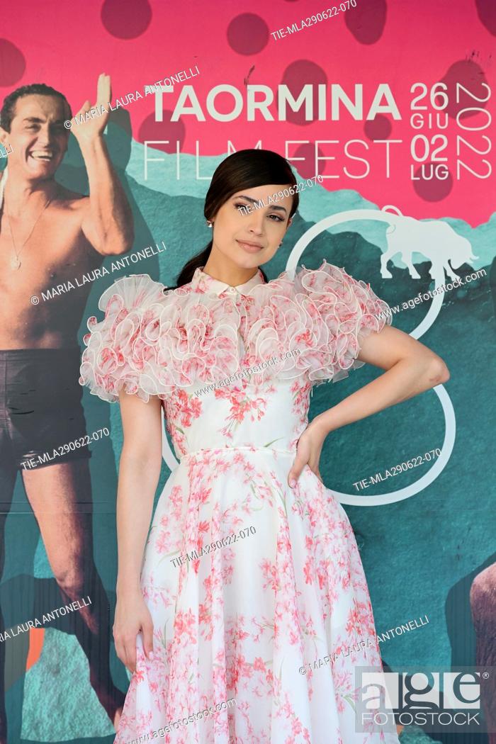 Stock Photo: Sofia Carson poses for the photocall of 'Dillo come una donna' at the 68th Taormina Film Festival, in Taormina, Sicily, Italy, June 29, 2022.