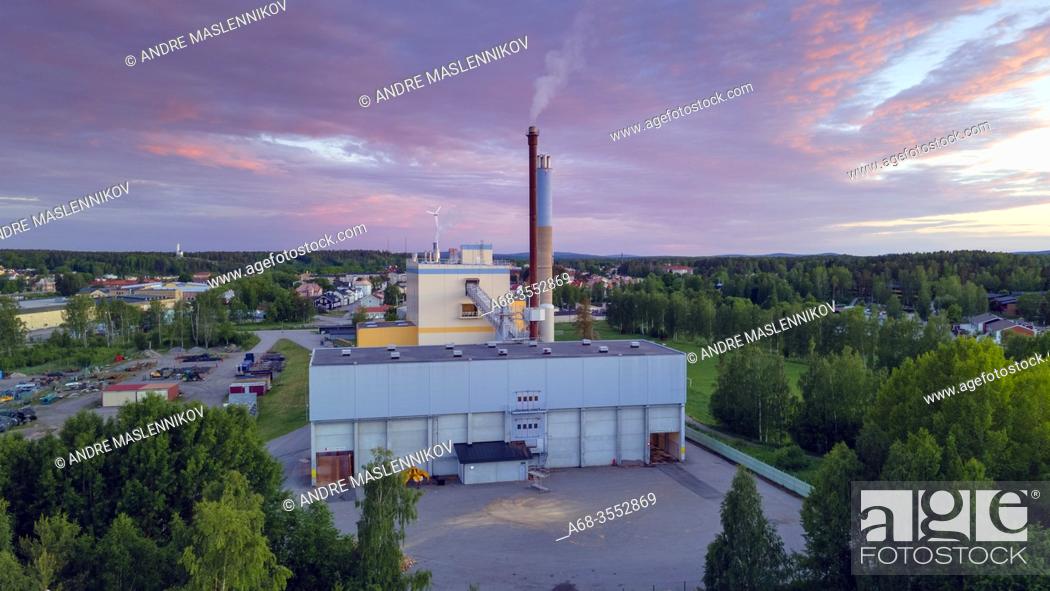 Photo de stock: In Söderhamn, it is Söderhamn Nära AB that produces and delivers district heating in Söderhamn's central location, Söderala and Ljusne.