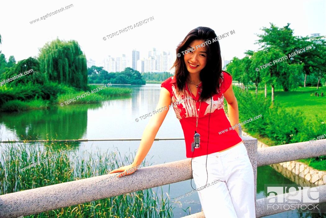 Stock Photo: Young Woman, Korean.